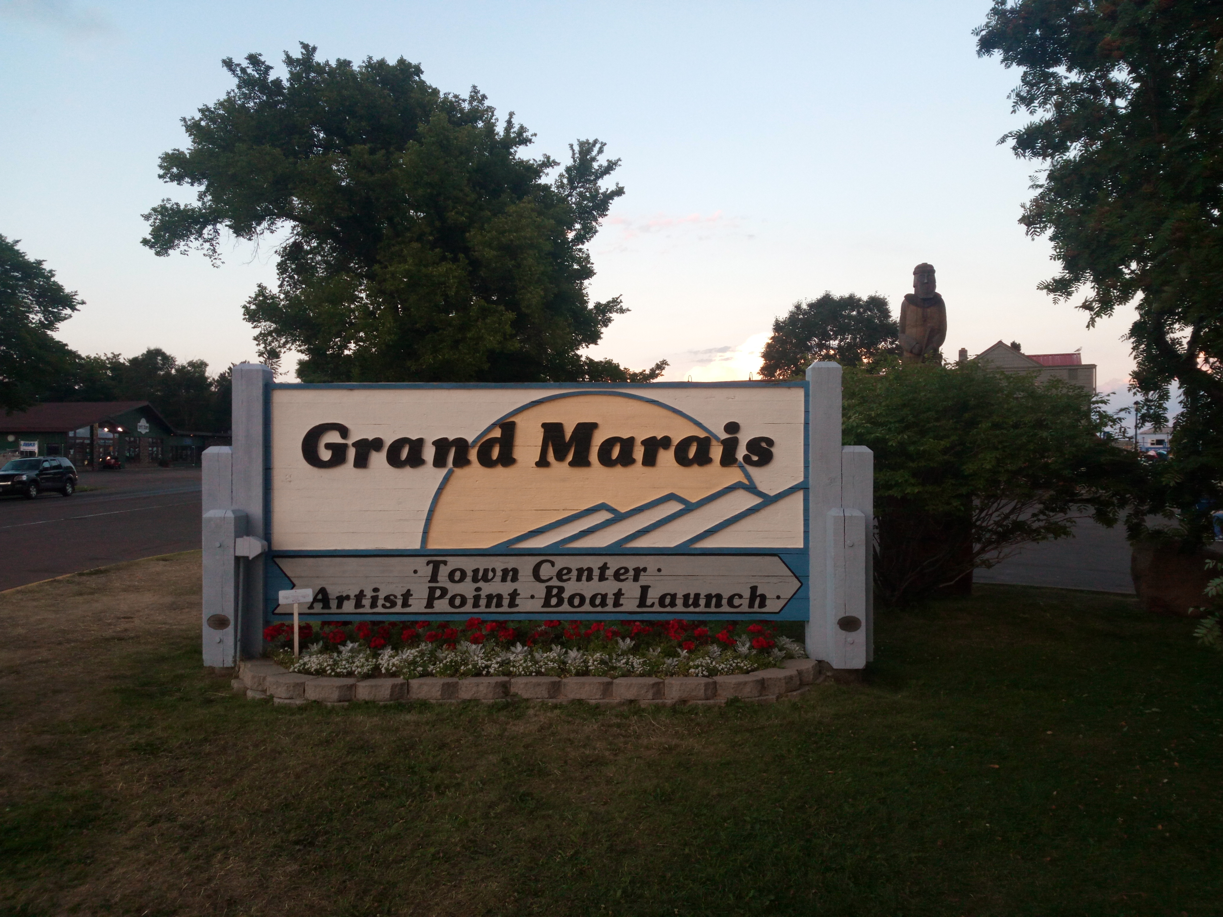 Grand Marais sign